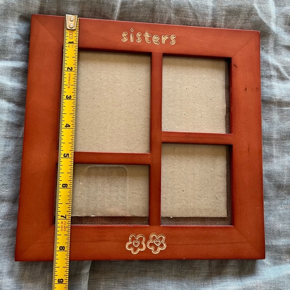 Rare Woods “Sisters” Wooden Picture Frame 8 1/4 x 8 1/4” - Picture 4 of 4